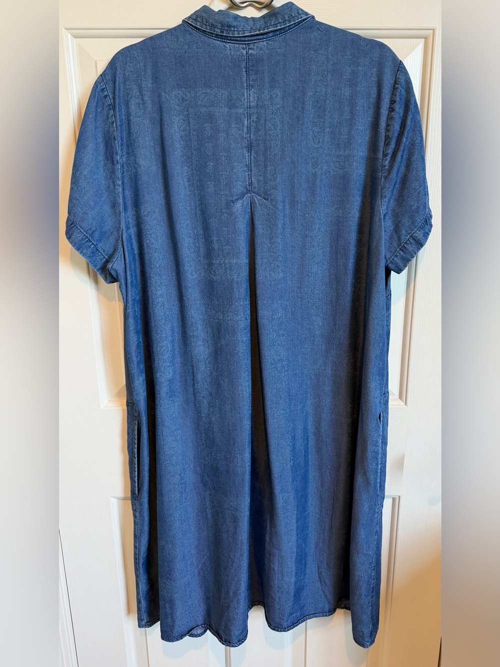 J Jill Tencel Denim A-line Shirt Dress. Size XL Blue. Very GUC. So Soft! - Picture 3 of 5